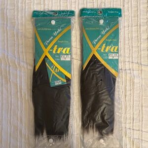 100% Human Hair X-tra Tangle free Hair extensions.
